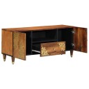  TV skap med dør Honning brun 105 x 33 x 46 cm Massiv mango tre