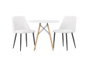 Venture Home Danburi Spisegruppe 60 cm Rund med 2 Night Stoler Hvid