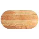  Bordplate lysebrun 100x50x2 cm oval heltre eik