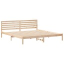 Sengestamme med hodegjerde Brun 180 x 210 cm Heltre furu