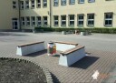 Parkbenk i Naturlig Betong   HeBlad