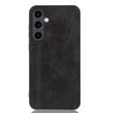 INCOVER Samsung Galaxy S23 FE - Skinnbelagt Deksel - Svart