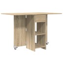 vidaXL Spisebord 115 x 70 x 75 cm Konstruert tre Sonoma eik
