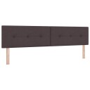  Hodegjerde med Knapper Brun 200 cm Stoff