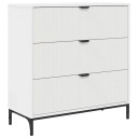  Serviesskap med skuff Hvit 79.5 x 33 x 82 cm Konstruert tre