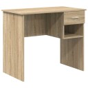  Skrivebord med lagring Sonoma eik 90x49.5x75 cm Konstruert tre