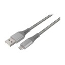 DACOTA PLATINUM USB-MUSB KABEL 1 M, GRÅ