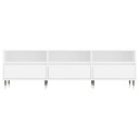 vidaXL TV-benk hvit 150x30x44,5 cm konstruert tre 8720845874872