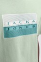 Jack & Jones Plus   T skjorte jcoFusion Dots Print Tee SS CN Pls   Grå