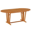 vidaXL Hagebord 200x100x75 cm heltre eukalyptus