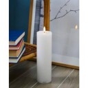 Sille LED-lys, oppladbart, Ø75 H250, hvit