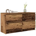 TV benk gammelt tre 100x35x54 cm konstruert tre