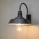 Trapani Vegglampe Svart E27 Gløde Klart glass