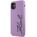 Karl Lagerfeld Hardcase Silikon Mobildeksel til iPhone 11/XR 6,1" Lilla