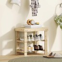 Bambus skobenk – 2 lags sete 50x28x45cm naturlig