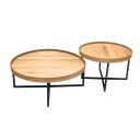 Sofabord HOME4YOU Music 2 stk. sett eik 60x38, 90x46 - Eik