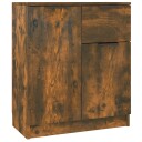 vidaXL Skjenk røkt eik 60x30x70 cm konstruert tre