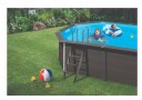 Swim & Fun komposittre basseng sittre oval kullgrått 664 x 386 x