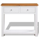 vidaXL Konsollbord 83x30x73 cm heltre eik