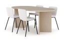 Other Brand Dano Spisebord 180 cm med 4 Katy Spisestoler   Travertin / Hvit