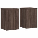  Plantestativer 2 stk brun eik 20x20x30 cm konstruert tre
