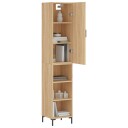 vidaXL Highboard sonoma eik 34,5x34x180 cm konstruert tre 8720845484026