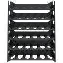vidaXL Vinstativ for 36 flasker PP stablebar