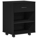  Rullekabinet i Svart Eik 46x36x59 cm Laget av Tre