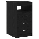  Kommode svart eik 40x50x76 cm konstruert tre