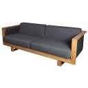 Cane line Angle Lounge sofa inkl Hyndesæt teak grå