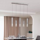 Lucande Korvitha LED-hengelampe glass 5 lyskilder