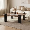 Coffee Table Nordure Valnöt Svart -