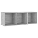  TV benker 3 stk betonggrå 107x35x37 cm konstruert tre
