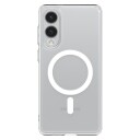 Spigen Ultra Hybrid MagSafe gjennomsiktig hvit mobildeksel for Samsung Galaxy S25 Edge