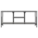 vidaXL TV-benk grå sonoma 100x35x45 cm konstruert tre og jern