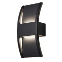 Nielsen Light Lærk utendørs vegglampe, sort