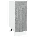 vidaXL Underskap med skuff gr? sonoma 30x46x81,5 cm konstruert tre