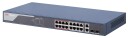 Hikvision Ds-3E1318p-Ei - Switch - Styrt - 16 X 10/100 (Poe+) + 2 X Kombo Gigabit - Stasjonær - Poe+ (230 W)