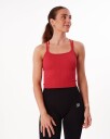 Bumpro Perfect Rib Crop Top Red Salsa - XS
