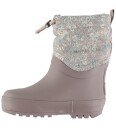 Wheat Termostøvler - Drizzle - Dry Rose Blomster - Wheat - 24 - Gummistøvler Beige Lilla