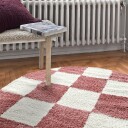 Runde tepper   Gordes rosa/hvit Størrelse: Ø 200 cm