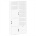  Sideskap 4 stk ODDA hvit 40x24x79 cm heltre furu