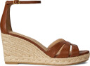 Lauren Ralph Lauren Nellie Nappa Leather Espadrille   Brown   41