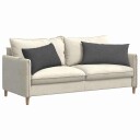  Sofaputer 2 pcs Mørkegrå 80 x 40 cm Corduroy stoff