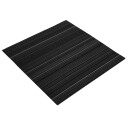  Teppeflis Stripete Mørkegrå 50 x 50 cm 4 pcs PP og Bitumen