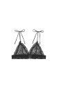 ROTATE Birger Christensen Unpadded Triangle Bralette Black C/D x 75