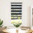  Sebragardin svart 65x100 cm stoff bredde 60,9 polyester
