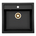 Lavabo Jupiter 60 kjøkkenvask 55,6x52,6 cm sort