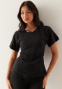Only Onlmarie Life S/S RUCHING TOP
