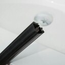 Bathlife Profil Dusjdør 100 cm, Sort Matt/Klart Glass